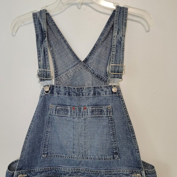 Gap Industrial Wide Leg Denim Overalls Size L - Picture 7 of 14